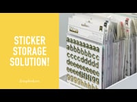  Craft Room Basics - Tall Sticker Organizer - White