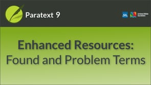 Enhanced Resources 2 - Found and Problem Terms