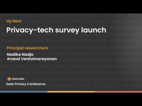 Privacy-tech survey launch
