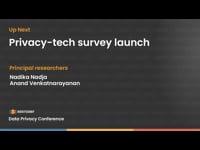 Privacy-tech survey launch