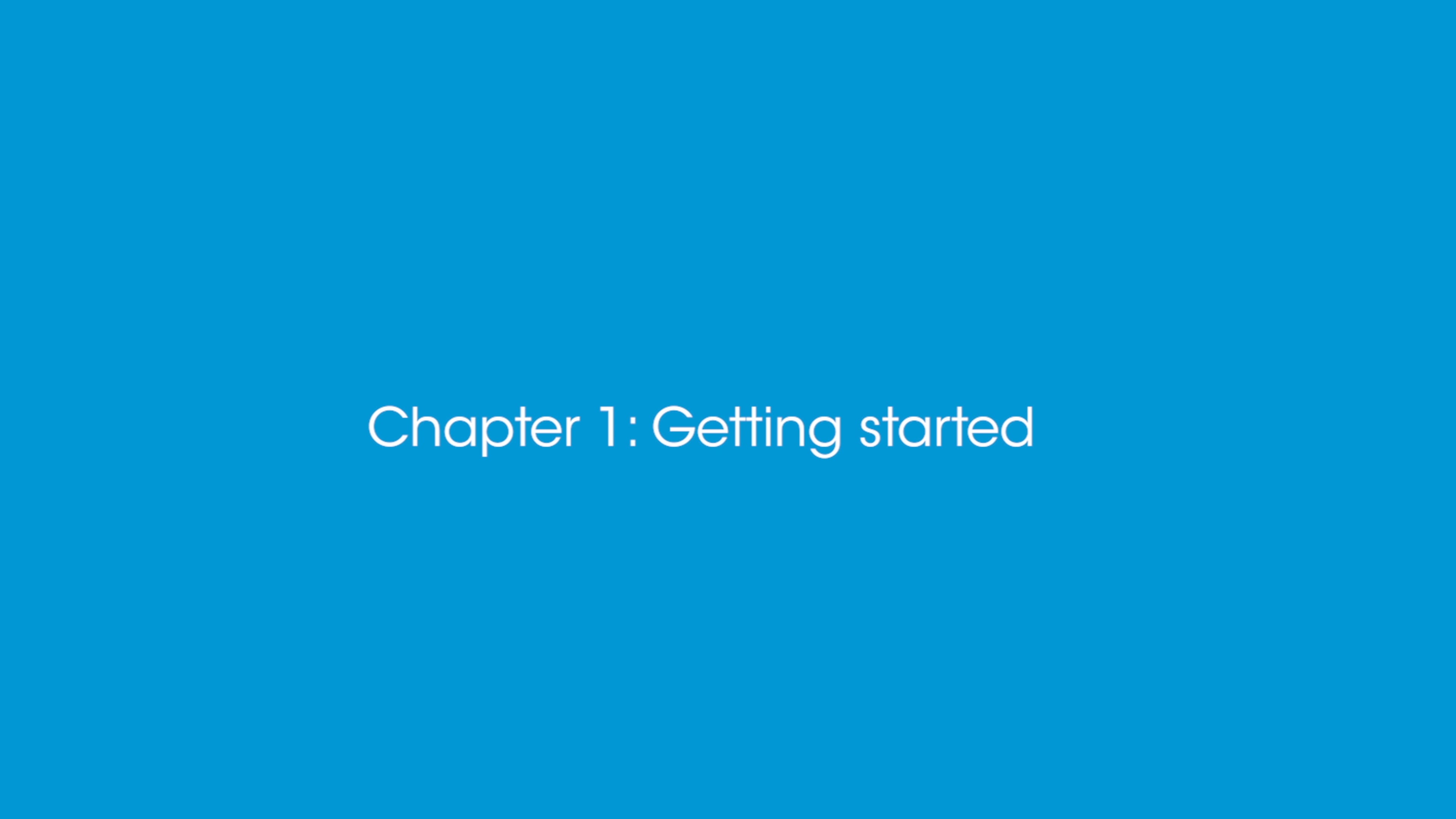 Chapter 1: Getting started - EN EUA on Vimeo