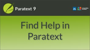Find Help in Paratext