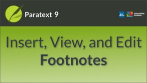 Insert, View and Edit Footnotes