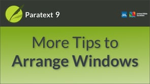 Further Tips on Arranging Windows