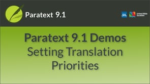 Setting Translation Priorities | What's New in 9.1
