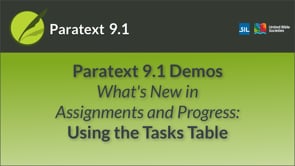 Using the Tasks Table in Assignments and Progress | What's New in 9.1