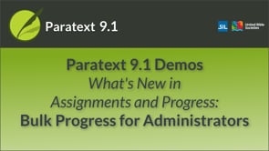 Bulk Progress in Assignments and Progress | What's New in 9.1