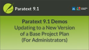 Updating a Project with a new version of the Base Plan | What's New in 9.1
