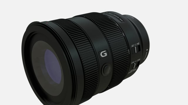 Sony FE 24-105mm f4 G OSS Lens 3D Model