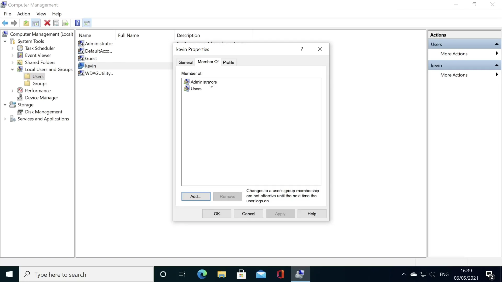 Manage User Accounts OpenClassrooms