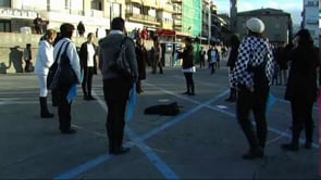 Unes 200 persones a la rotllana solidària amb la Marató de TV3