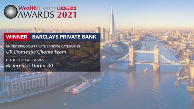 WealthBriefing European Awards 2021 Video Interview: Barclays  placholder image