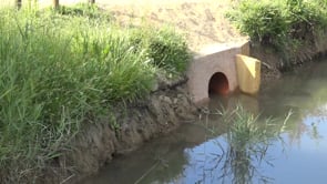 Connexió de la bassa del nou passeig del rec del Molí