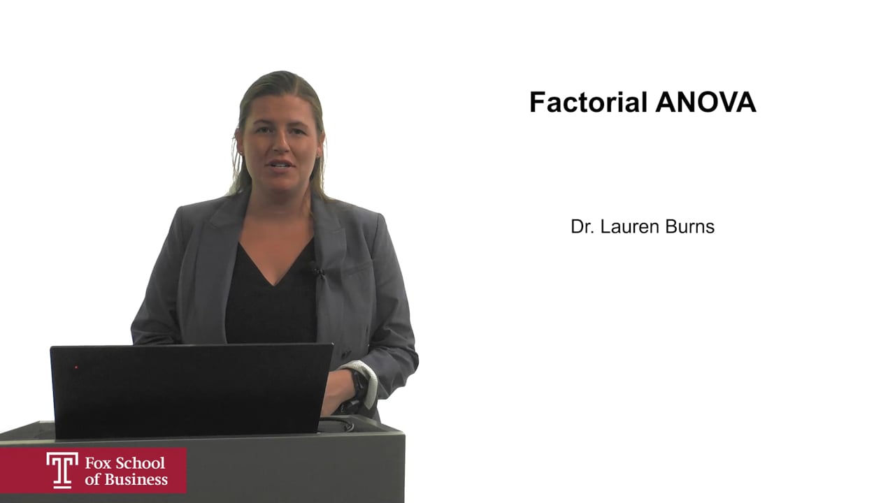 Factorial Anova