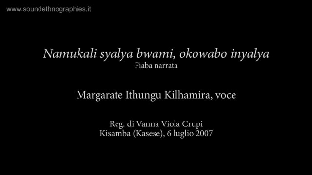 7 – Namukali syalya bwami, okowabo inyalya
