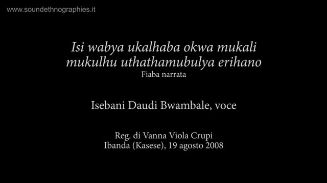 8 – Isi wabya ukalhaba okwa mukali mukulhu uthathamubulya erihano