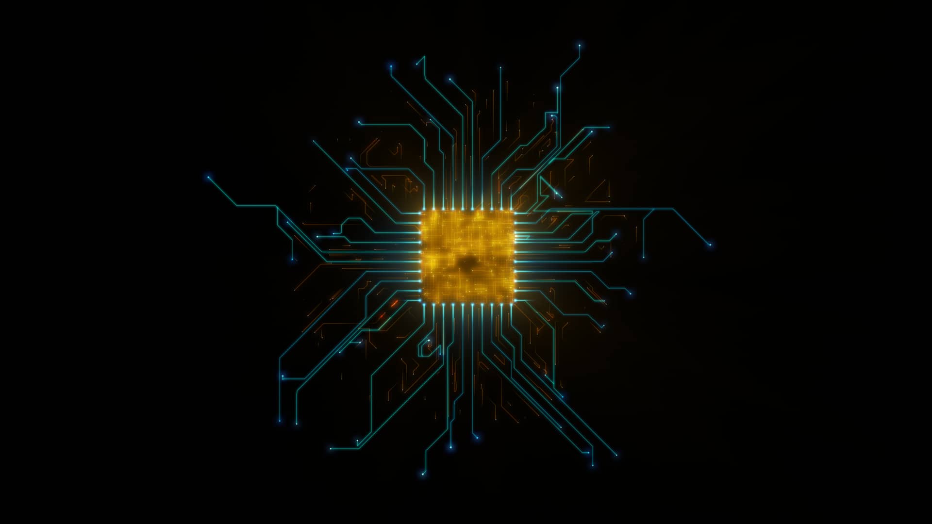 4K Computer CPU Circuit Board Technology Concept for Turning On on Vimeo