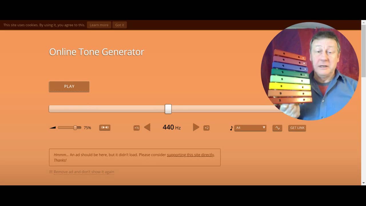 Online Tone Generator generate pure tones of any frequency on Vimeo