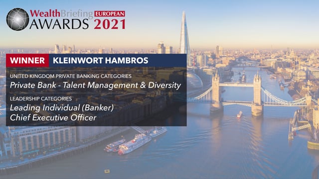 WealthBriefing European Awards 2021 Video Interview: Kleinwort Hambros placholder image