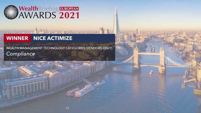 WealthBriefing European Awards 2021 Video Interview: Nice ACTIMISE placholder image