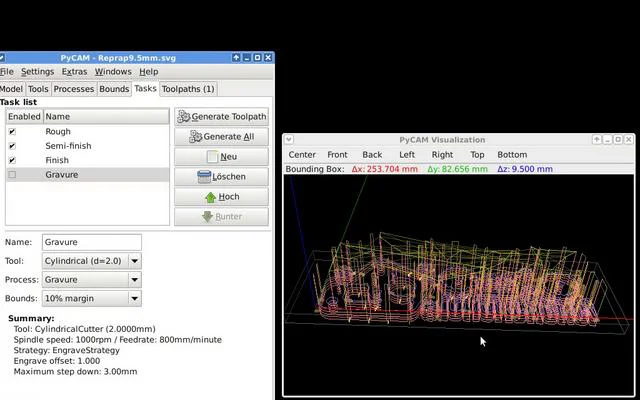 PyCAM #1: Generating a toolpath for a 2D model  