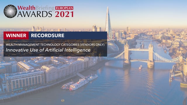 WealthBriefing European Awards 2021 Video Interview: Recordsure placholder image