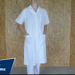 Vidéo: Blouse médicale manches courtes femme MADONA