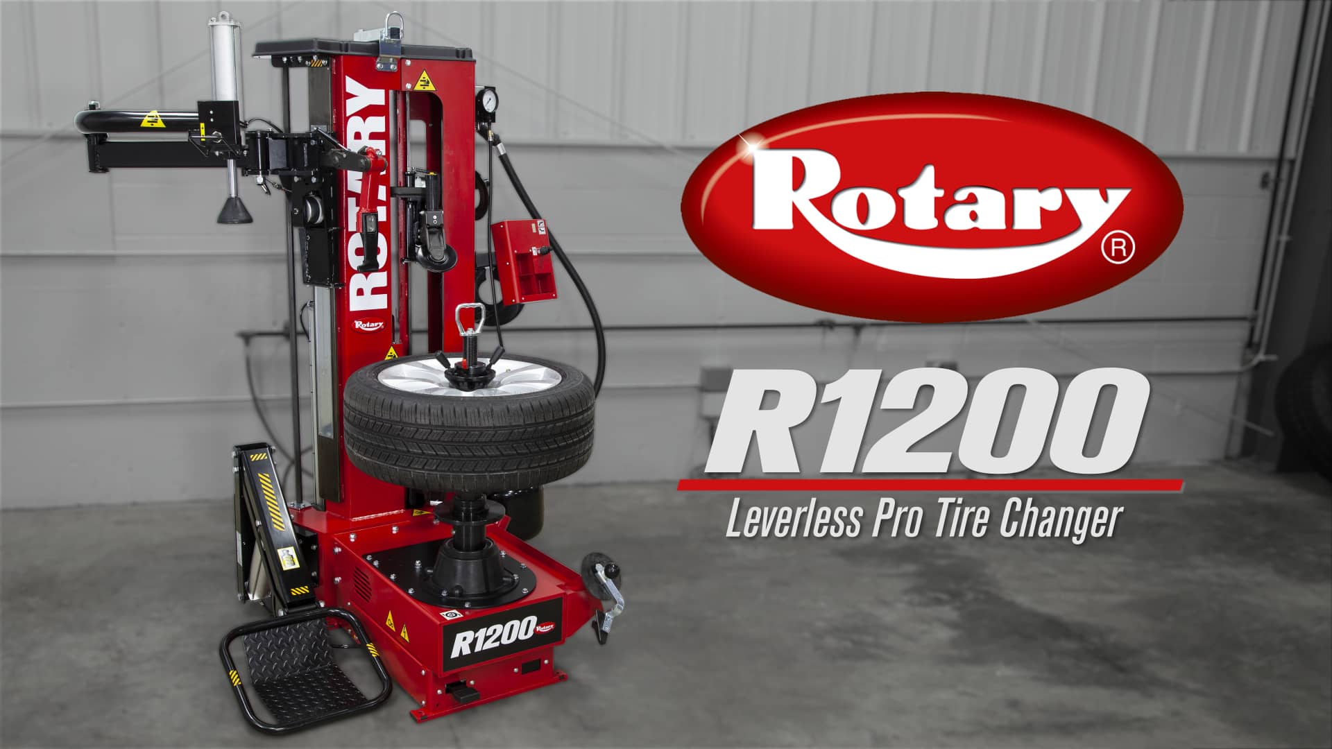 Rotary R1200 Leverless Pro Tire Changer on Vimeo