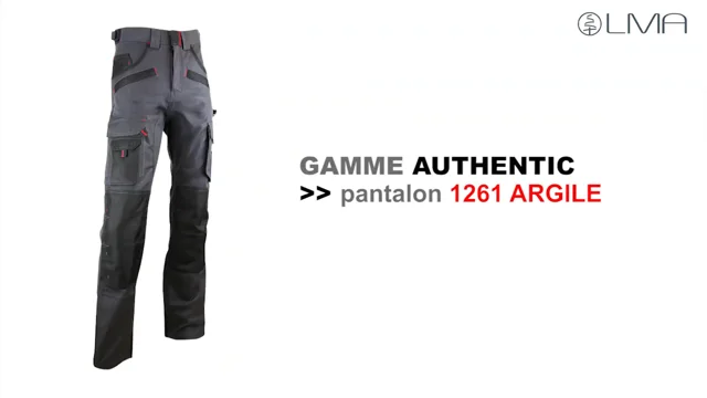 Pantalon travail Argile homme, très pratique marque LMA