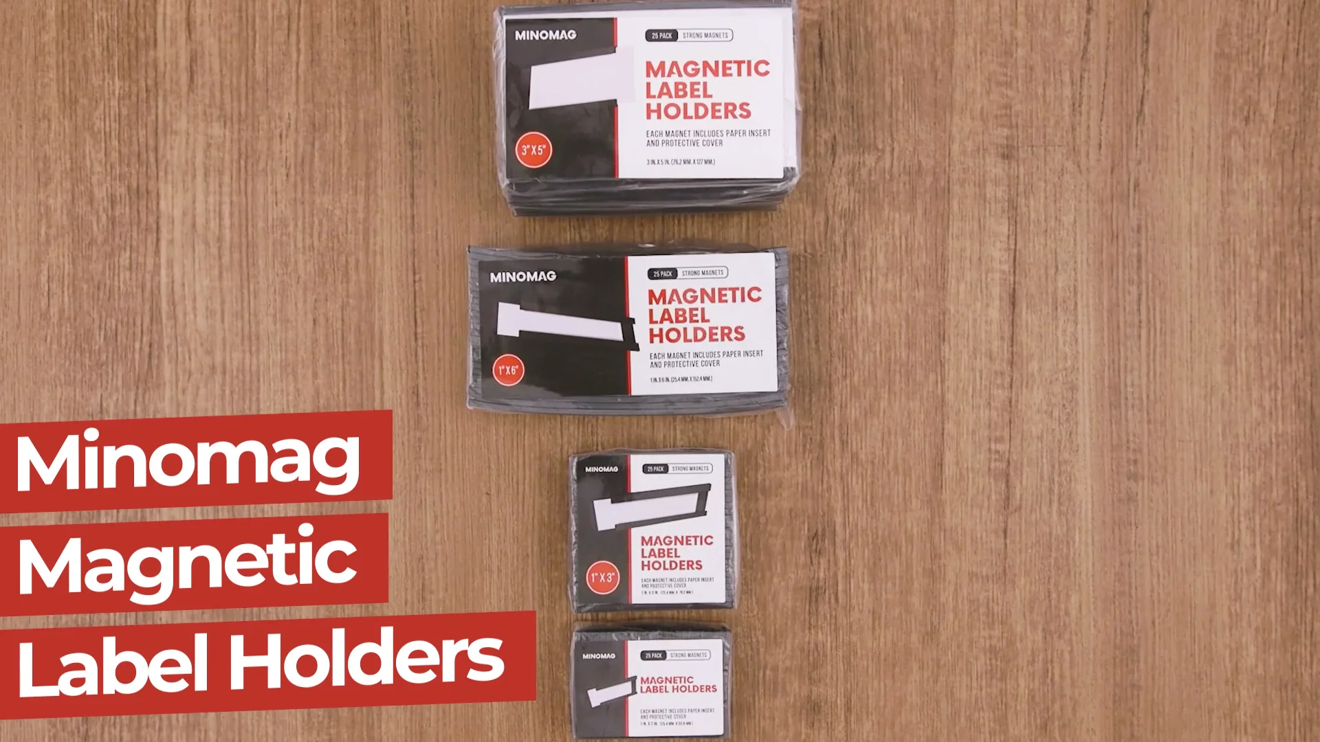 Magnetic Label Holders | 3in.x5in. (Set of 25) – Minomag