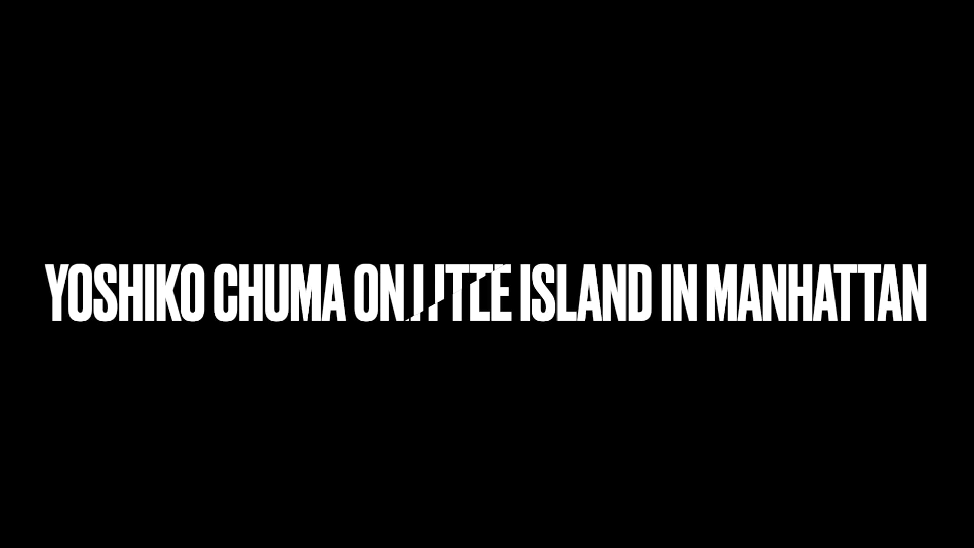 Yoshiko Chuma on Little Island in Manhattan