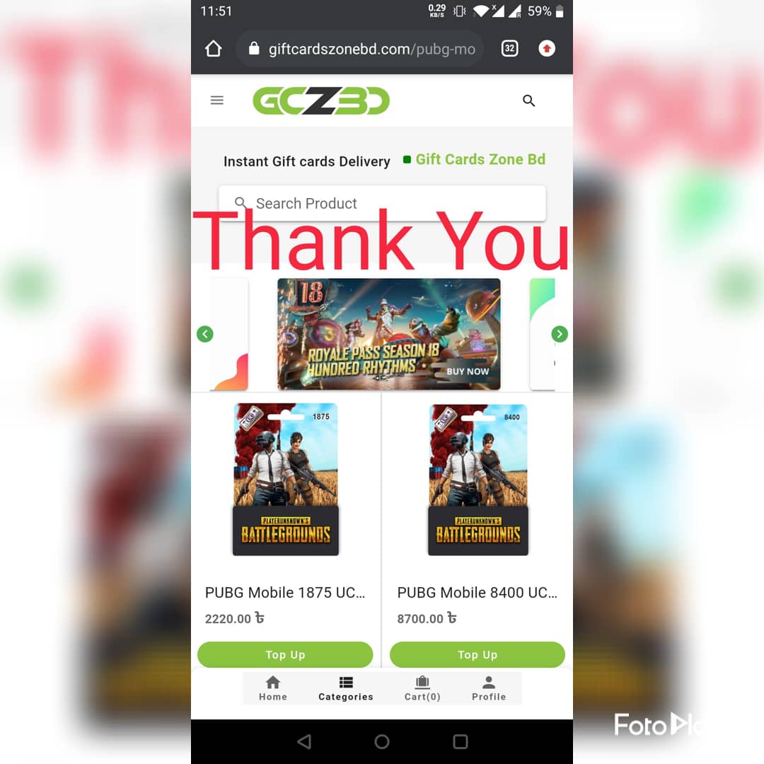 How To placed order on Gift card cards ZOne BD on Vimeo