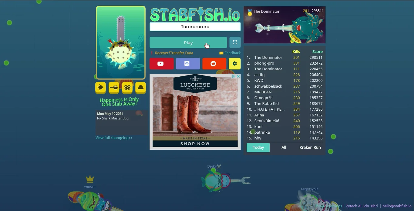 Stabfish.io — Play Stabfish.io at