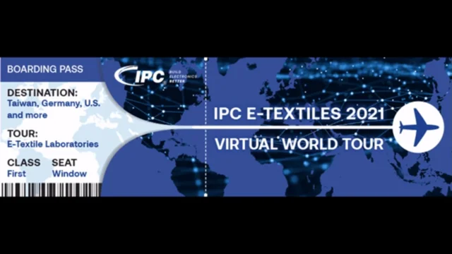 Boarding Pass - IPC E-Textiles 2021 Virtual World Tour