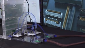 112 Gbps PAM4 Samtec Demonstration - Alphawave Test SERDES Through 2.5 Meter Signal Path