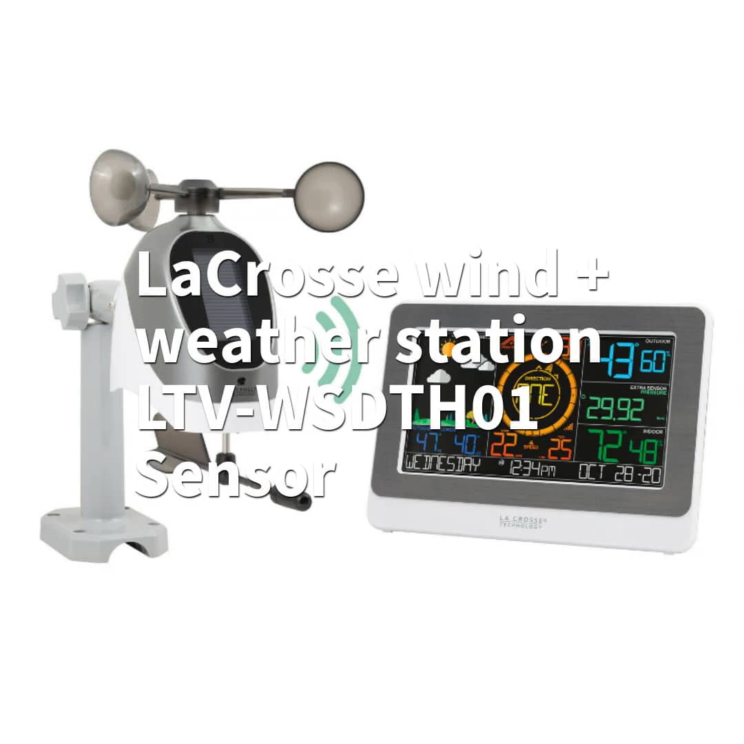 La Crosse 79400 outdoor Wind speed direction reading set up technology