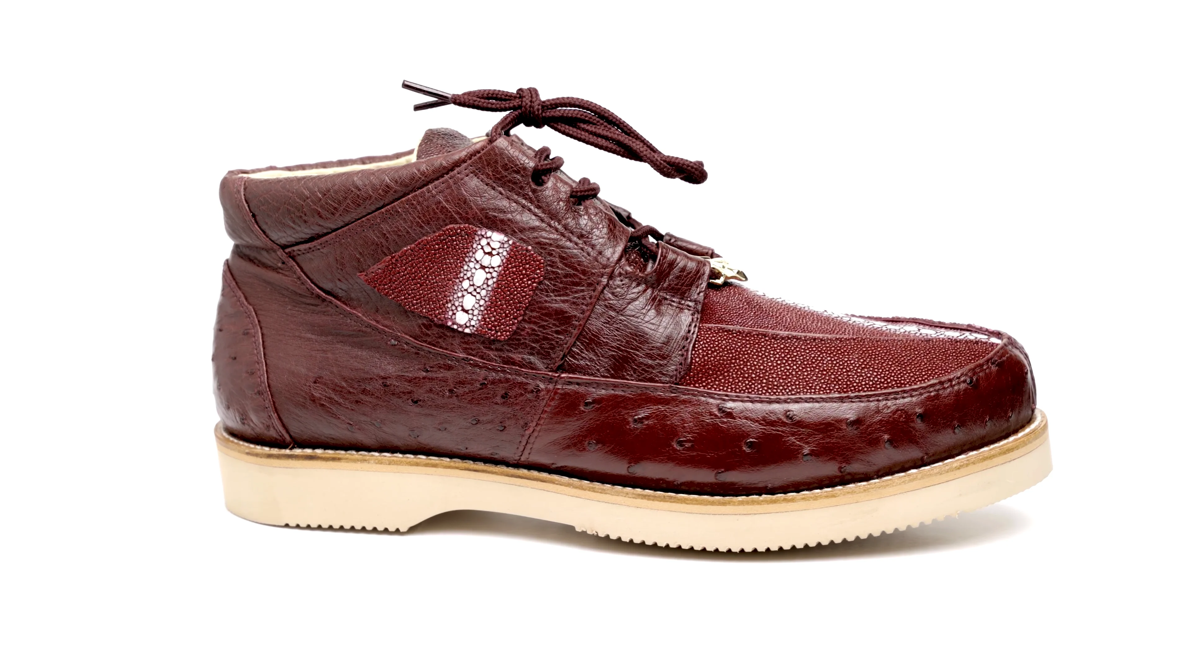 Vintage LOS ALTOS Caiman belly genuine Stingray and Ostrich exotic dress shoes. ZA050248___13798.1704230734.  main image 3