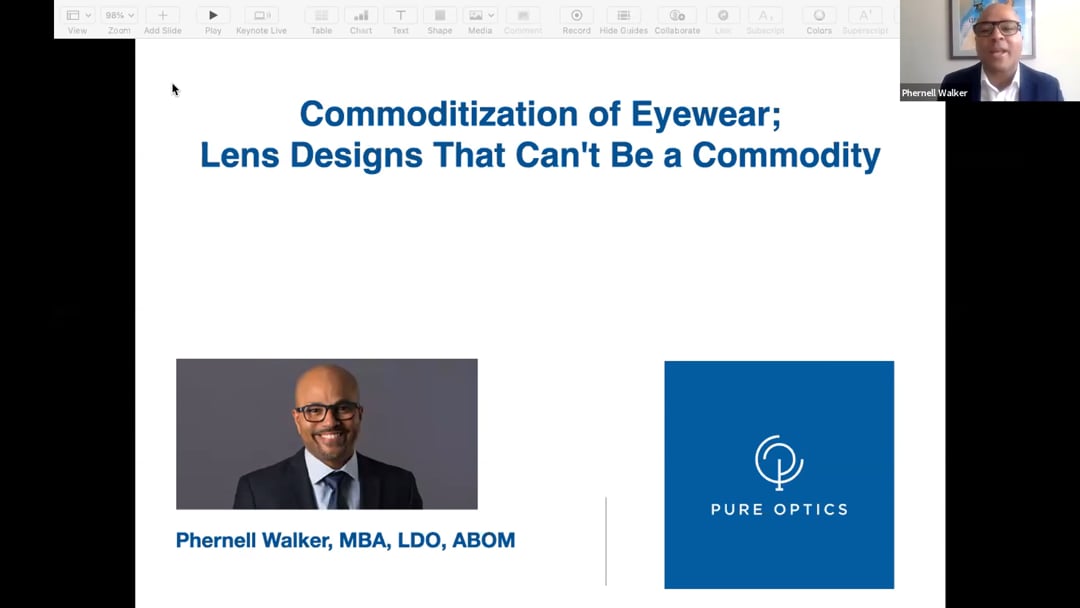 Commoditization of Eyewear: Lens Designs that Cannot be a Commodity