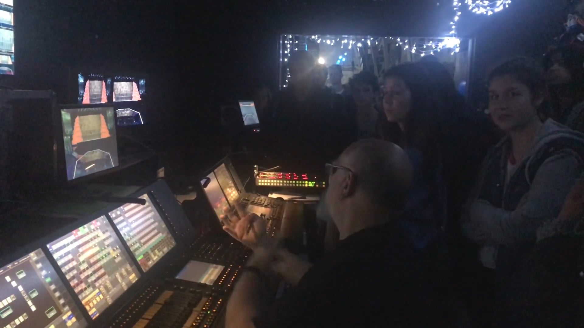 STUDENT TOUR OF ALL TOGETHER NOW LIGHTING DEPARTMENT