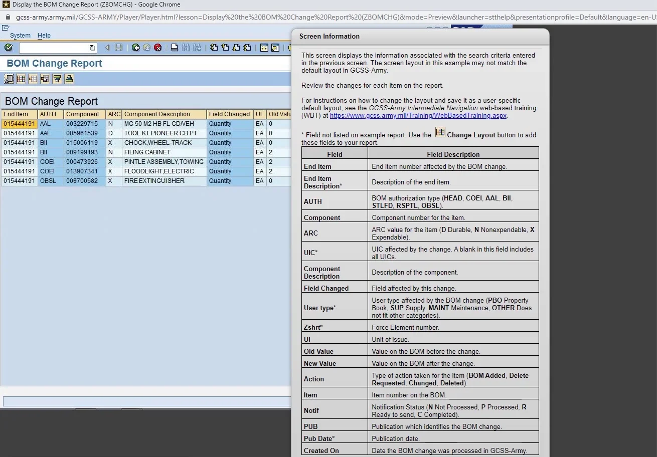 Display the BOM Changes (ZBOMCHG).mp4 | Videos & Movies on Vimeo