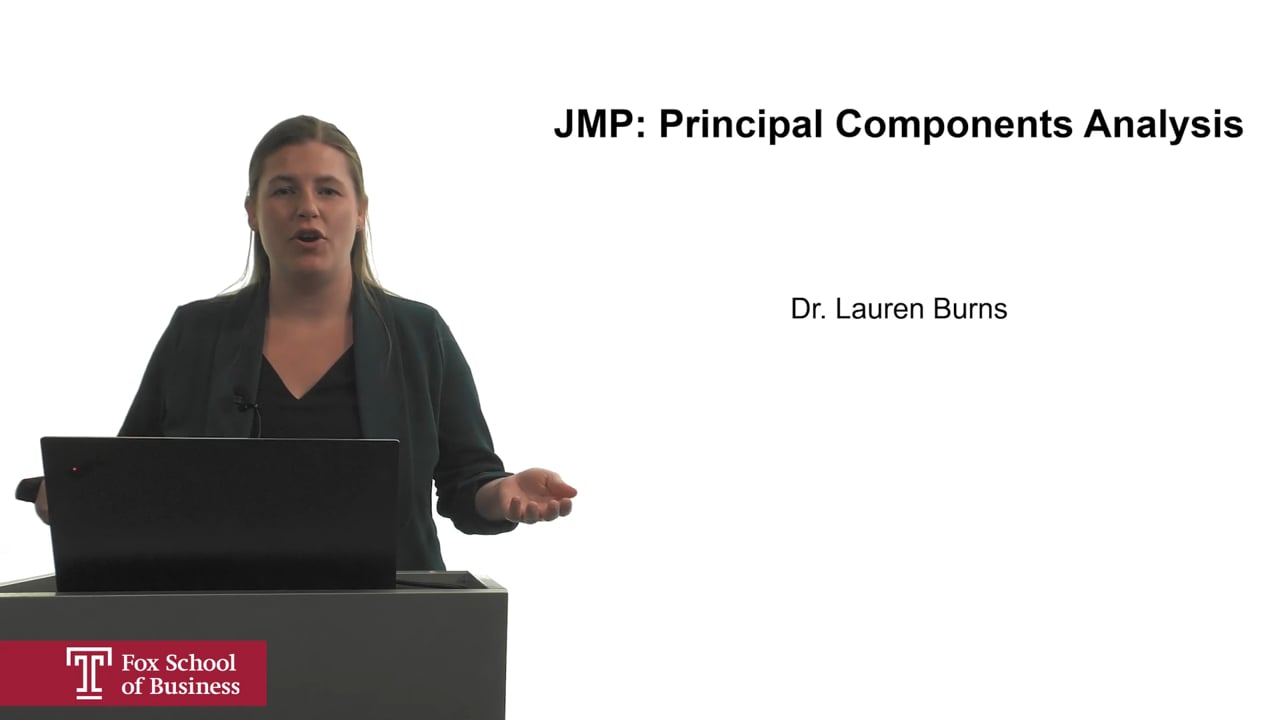 JMP: Principal Components Analysis