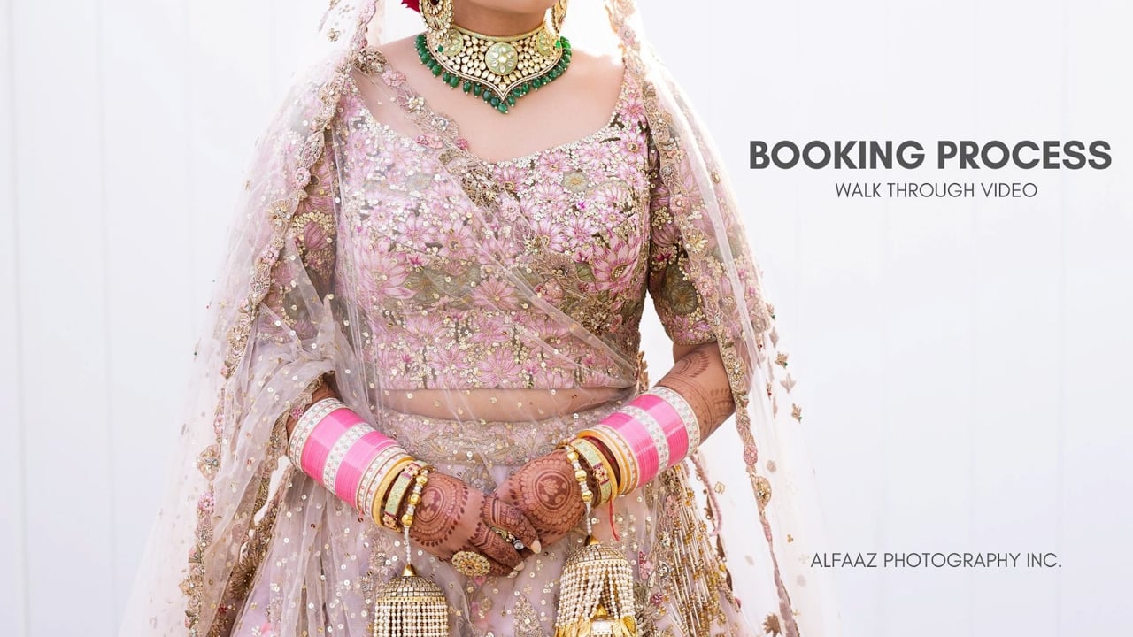 Booking Process - Alfaaz Photography