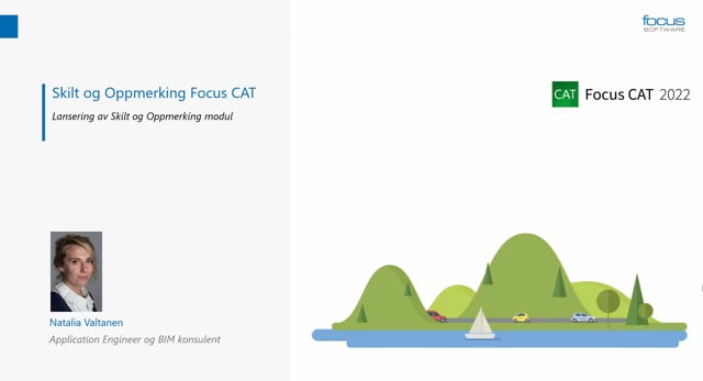 Lanseringsseminar 2021 Veg: Focus CAT Skilt og Oppmerking - Lansering