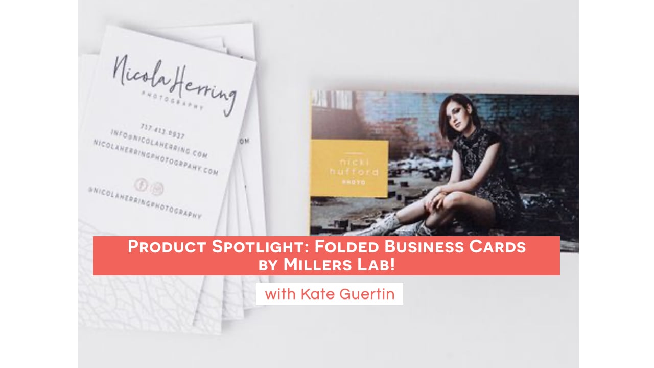 Product Spotlight- Folded Business Cards by Millers Lab!
