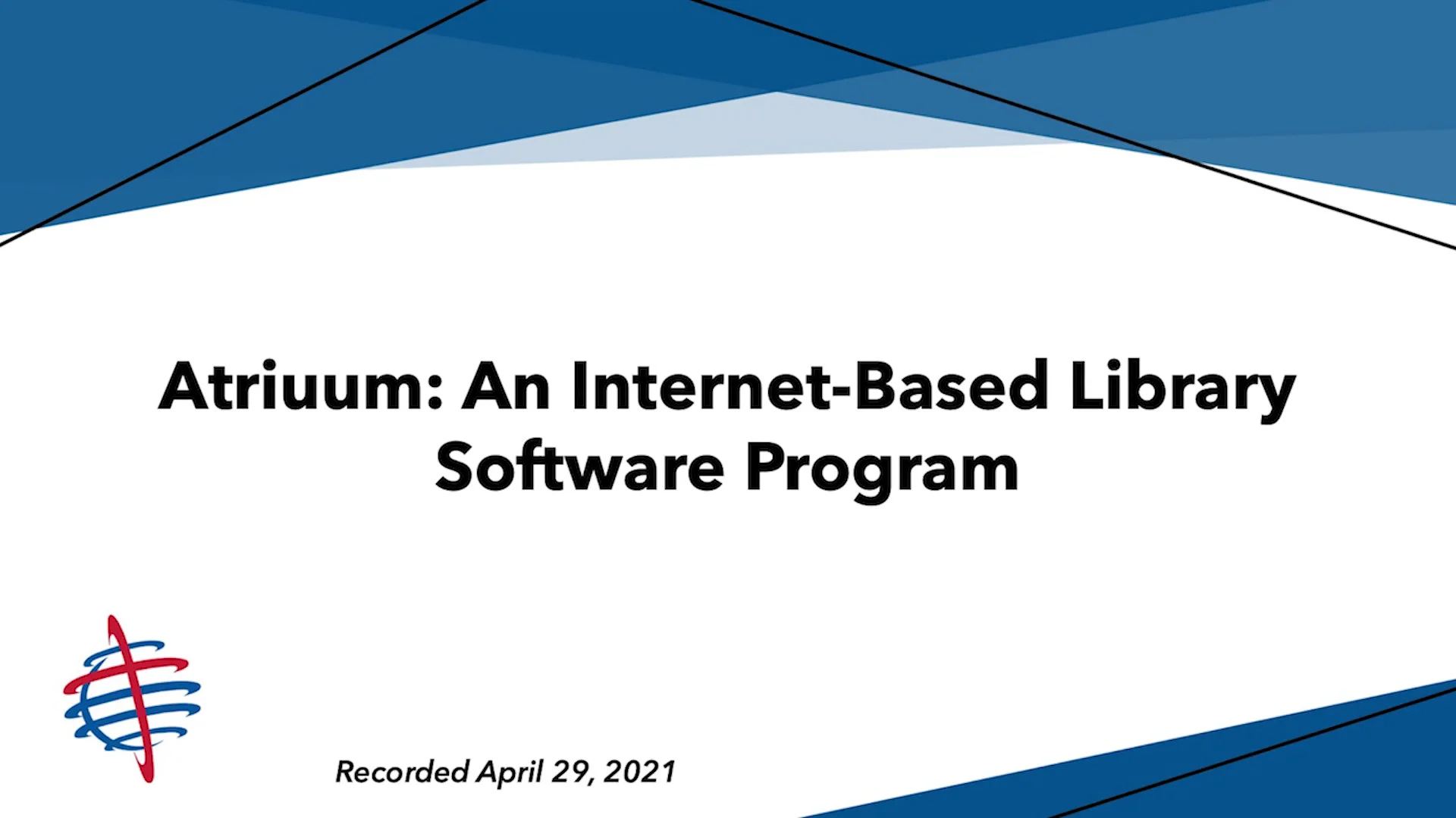 Atriuum: An Internet-Based Library Software Program - Alabama 