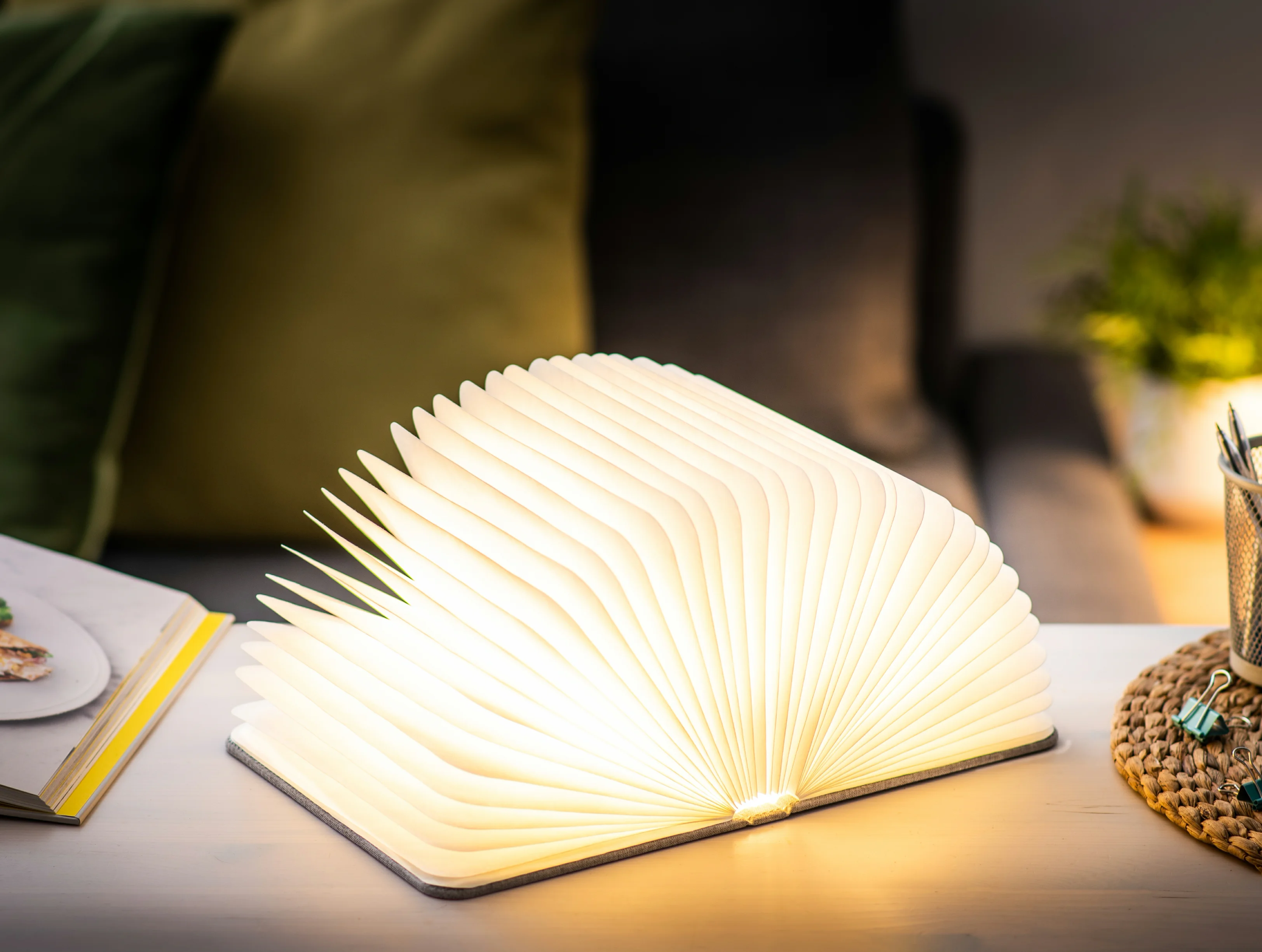 Gingko » Smart Book Light (Natural Wood)