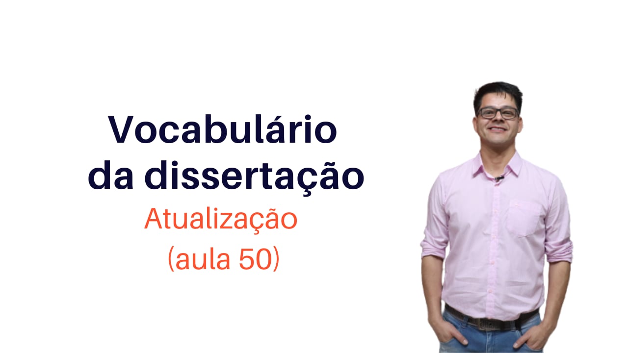Vocabulário da Dissertação