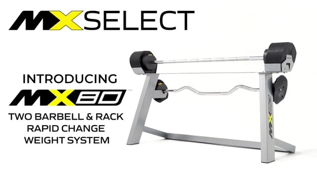 MX80 Barbell and EZ Curl Bar Combo With Stand video thumbnail