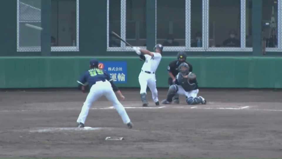 【ファーム】マリーンズ・菅野 代打で登場し、値千金の同点タイムリーヒットを放つ!! 2021/5/30 M-S(ファーム)