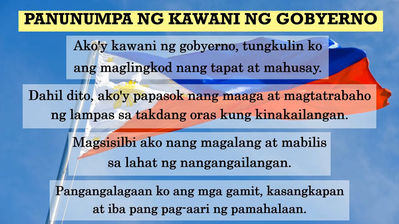 Panunumpa ng Kawani ng Gobyerno.mp4 on Vimeo